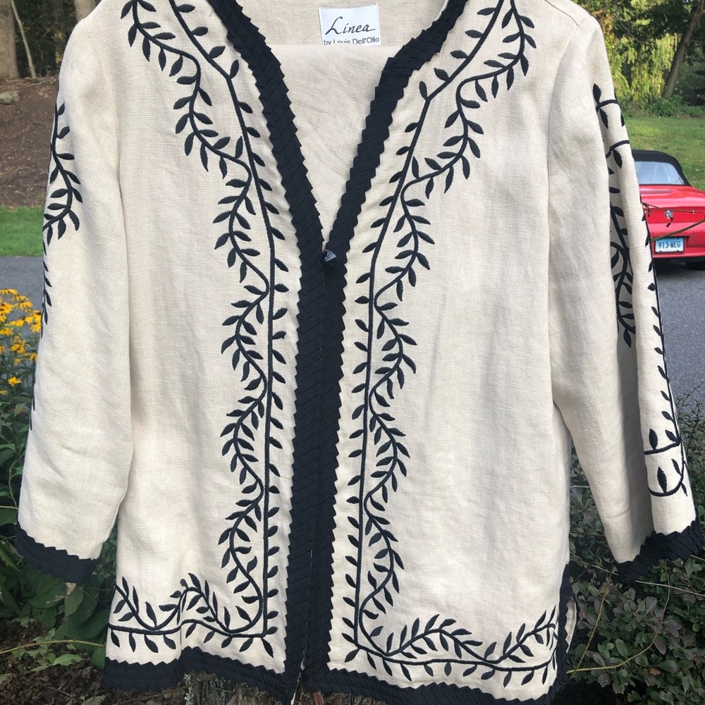 Vintage Louis Dell’Olio Linen Pantsuit